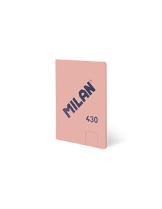 Milan 430 Carnet Encolada Format A5 Feuilles Blancas - 48 Feuilles de 95 gr/m2 - Microperforado - Couverture souple - Couleur Ro