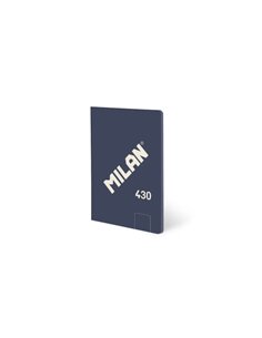 Milan 430 Carnet Encolada Format A6 Feuilles Blancas - 48 Feuilles de 95 gr/m2 - Microperforado - Couverture souple - Couleur Bl
