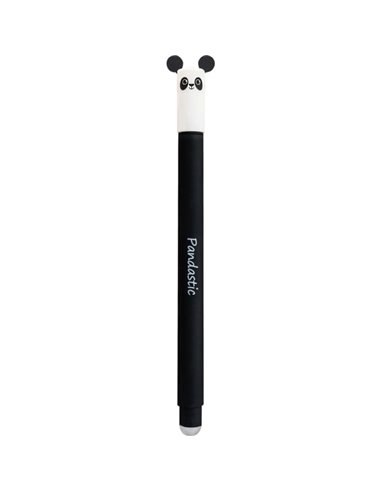 Eberhard Faber Animal Erase It! Stylo à bille Borrable Encre Gel Bleu - Trait 0.7mm - Toucher Soft - Design Panda