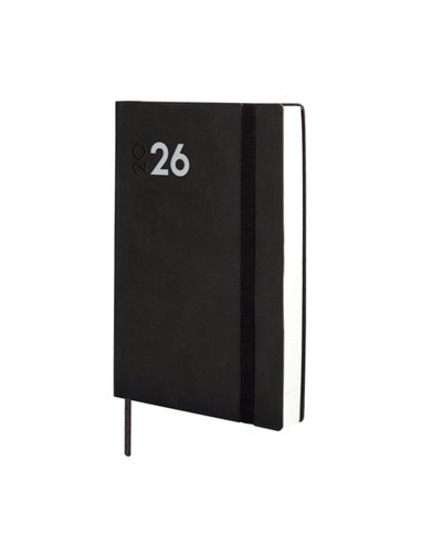 Finocam Dynamic Mara Agenda Profesional - Annuel 2026 - Couverture souple - Fermeture Avec Goma Élastique - Format Y4 - 124x22x1