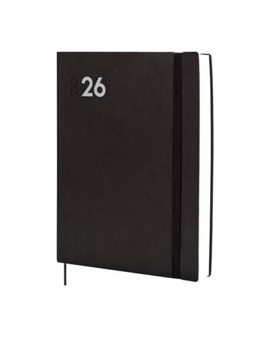 Finocam Dynamic Mara Agenda Profesional - Annuel 2026 - Couverture souple - Fermeture Avec Goma Élastique - Format Y12 - 214x25x