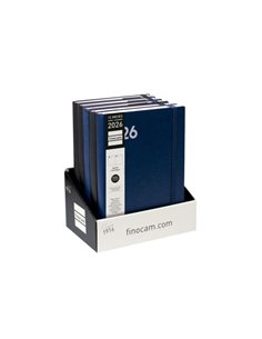 Finocam Dynamic Mara Présentoir Avec 5 Agendas Surtidas en Catalan - Annuel 2026 - Couverture souple - Fermeture Avec Goma Élast