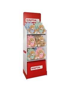 Safta Présentoir Pour Mochilas de Preescolar - Capacité de 335.40 Litros - Carton Reciclado - Ecologico - 3 Estantes - 600x380x1
