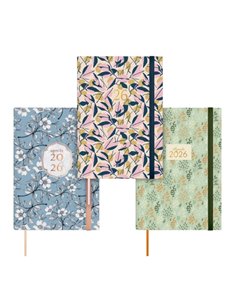 Finocam Dynamic Berlin Pack de 4 Agendas - Annuel 2026 - Fermeture de Goma - Format Y10 - 1 Dia Par Pagina - Couleur Assortis