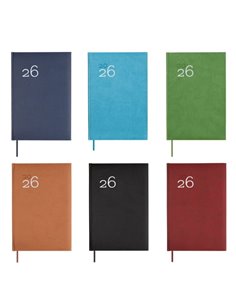 Finocam Dynamic Milano Pack de 8 Agendas Surtidas en Catalan - Annuel 2026 - Couverture rigide Acolchada - Format Y10 - 1 Dia Pa