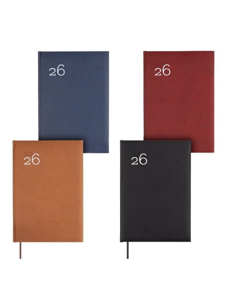 Finocam Dynamic Milano Pack de 5 Agendas Surtidas - Annuel 2026 - Couverture rigide Acolchada - Format Y11 - Semaine sur 2 pages