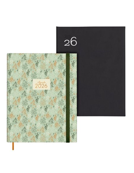 Finocam Pack de 4 Agendas Berlin et Milano Surtidas - Annuel 2026 - Format Y12 - 1 Dia Par Pagina - Couleur Assortis
