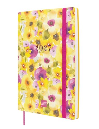 Finocam Dotted Agenda de Couvercle Flexible Internacional - 16 Meses - Semaine sur 2 pages Horizontal - Format Y10 - 140x204mm -