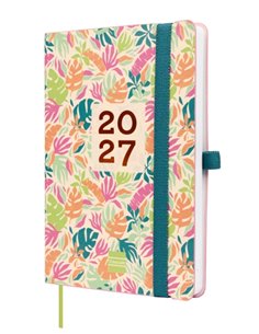 Finocam Capri Agenda de Couverture souple - 16 Meses - Semaine sur 2 pages Horizontal - Format F4 - 118x168mm - Papier de 80g/m2