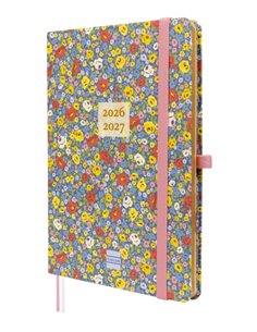 Finocam Minimal Agenda de Couverture rigide Internacional - 18 Meses - Semaine sur 2 pages Horizontal - Format M5 - 140x190mm - 