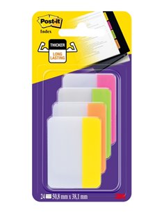 Post-It Index Dispensador Avec 66 Marcadores Reposicionables - Forma Rectangulaire - Couleurs assorties