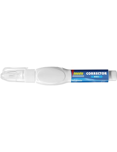 Imedio Stylo à bille Correcteur 8ml - Corps Blando, Facile de Apretar - Pointe Metalica Pour una Aplicacion Precisa - Séchage ra