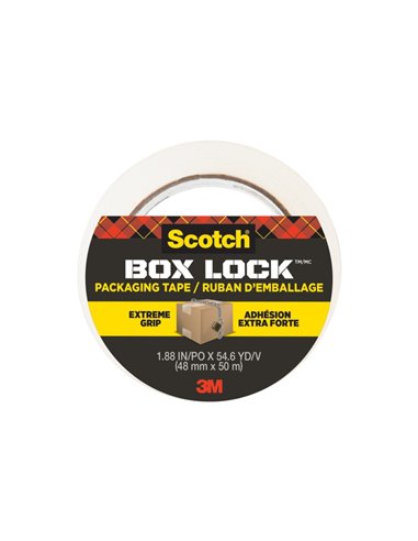 Scotch Box Lock Precinto de Embalaje - 48mm x 50m - Couleur Transparent