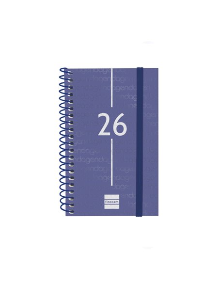 Finocam Year Agenda de Spirale en Catalan - Annuel 2026 - Couvercle Légère - Format E3 - 217x14x297mm - Semaine sur 2 pages Hori