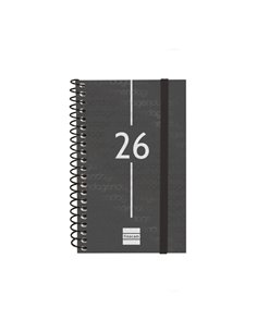 Finocam Year Agenda de Spirale en Catalan - Annuel 2026 - Couvercle Légère - Format E3 - 217x14x297mm - Semaine sur 2 pages Hori
