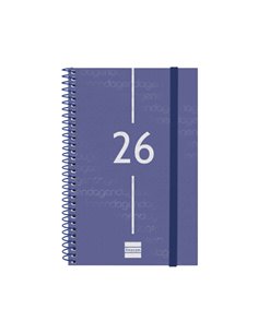 Finocam Year Agenda de Spirale en Catalan - Annuel 2026 - Couvercle Légère - Format E5 - 217x14x297mm - Semaine sur 2 pages Hori