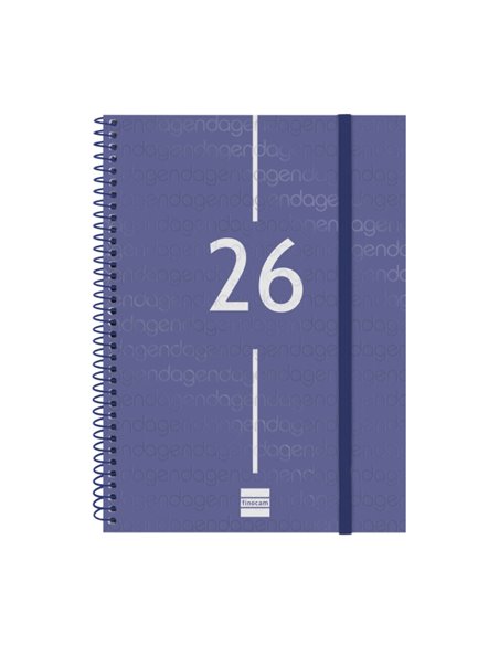 Finocam Year Agenda de Spirale en Catalan - Annuel 2026 - Couvercle Légère - Format E10 - 217x14x297mm - Semaine sur 2 pages Hor