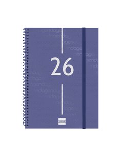 Finocam Year Agenda de Spirale en Catalan - Annuel 2026 - Couvercle Légère - Format E10 - 162x14x212mm - Semaine sur 2 pages en 