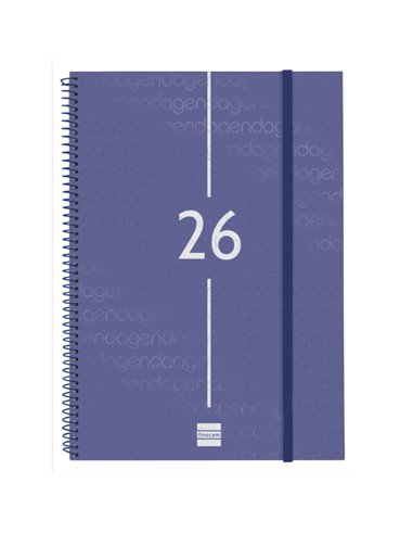 Finocam Year Agenda de Spirale en Catalan - Annuel 2026 - Couvercle Légère - Format E40 - 217x14x297mm - Semaine sur 2 pages en 