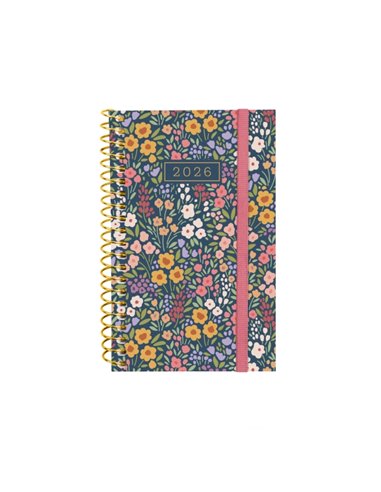 Finocam Design Collection Agenda de Spirale en Catalan - Annuel 2026 - Couvercle Légère - Format E3 - 85x14x127mm - Semaine sur 