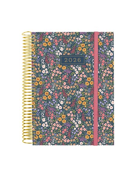 Finocam Design Collection Agenda de Spirale en Catalan - Annuel 2026 - Couvercle Légère - Format E10 - 172x29x212mm - 1 Dia Par 