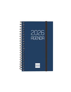 Finocam Opaque Agenda de Spirale en Catalan - Annuel 2026 - Couvercle Légère - Fermeture Avec Goma Élastique - Format E3 - 85x14