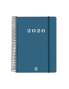 Finocam My Agenda de Spirale en Catalan - Annuel 2026 - Couverture rigide Antirayaduras - Format E10 - 185x20x212mm - 1 Dia Par 