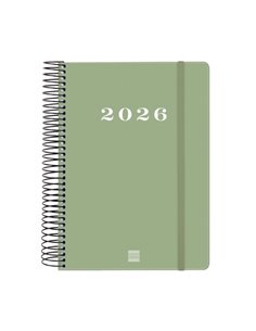 Finocam My Agenda de Spirale en Catalan - Annuel 2026 - Couverture rigide Antirayaduras - Format E10 - 185x20x212mm - 1 Dia Par 