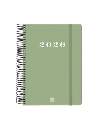 Finocam My Agenda de Spirale en Catalan - Annuel 2026 - Couverture rigide Antirayaduras - Format E10 - 185x20x212mm - 1 Dia Par 