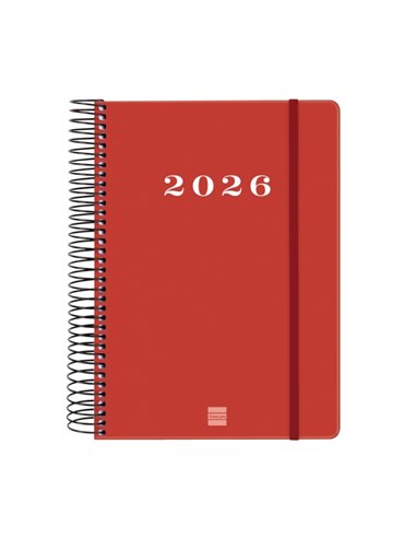 Finocam My Agenda de Spirale en Catalan - Annuel 2026 - Couverture rigide Antirayaduras - Format E10 - 185x20x212mm - 1 Dia Par 