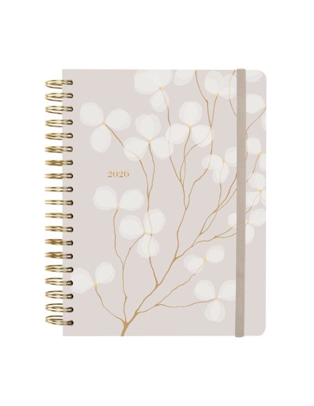 Finocam Optimal Agenda de Spirale Internacional - Annuel 2026 - Planificador - Fermeture de Goma - Format B5 - 176x250mm - 1 Dia