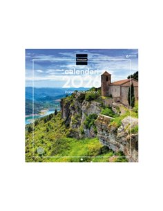 Finocam Calendario de Pared en Catalan - Annuel 2026 - Imagenes Variadas - 300x300mm - Espacio Pour Escribir - Tematica de Ciuda