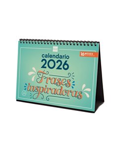 Finocam Calendario de Sobremesa - Annuel 2026 - Imagenes Variadas - Espacio Pour Escribir - Tematica de Frases Inspiradoras