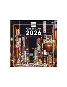 Finocam Calendario de Pared Internacional - Annuel 2026 - Imagenes Variadas - 311x5x305mm - Tematica de Viajes