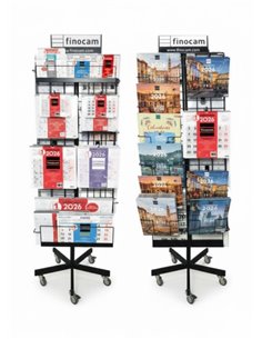 Finocam Pack de 248 Calendarios Assortis Pour Présentoir de Pie Metalico en Catalan - Annuel 2026 - Couleur Assortis