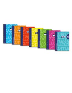 Lamela Pack de 6 Cuadernos de Spirale Avec 80 Feuilles de 90g/m2 Avec Margen - Format Cuarto - Pauta Cuadrovia de 4mm - Cubierta