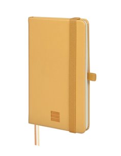 Finocam Nexo Cahier de Couverture rigide - 72 Feuilles - 90x150mm - Papier Crema de 80g/m2 - Liso - Poche Intérieur - Fermeture 