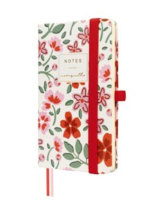 Finocam Moniquilla Cahier de Couverture rigide - 72 Feuilles - 90x150mm - Papier Crema de 80g/m2 - Liso - Poche Intérieur - Ferm