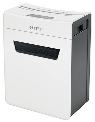 Leitz IQ Protect Premium 4M Destructora de Papier Manual Micro Corte P-5 - Destruye Jusqu'à 4 Feuilles - Ultrasilenciosa - Papel