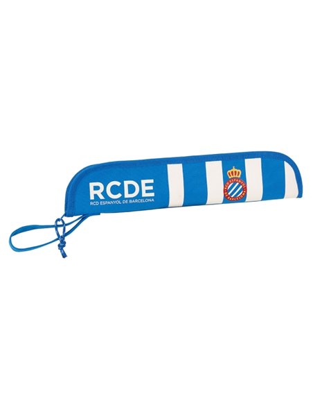 Safta RCD Espanyol Portaflautas - Intérieur Acolchado - Alojamiento Pour Varilla - Anse Latéral - Borde Reforzado - 0.6L - 370x2