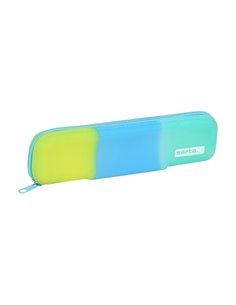 Safta Trousse - Fermeture éclair - Silicona - Capacité de 0.25L - 200x20x55mm - Multicolor