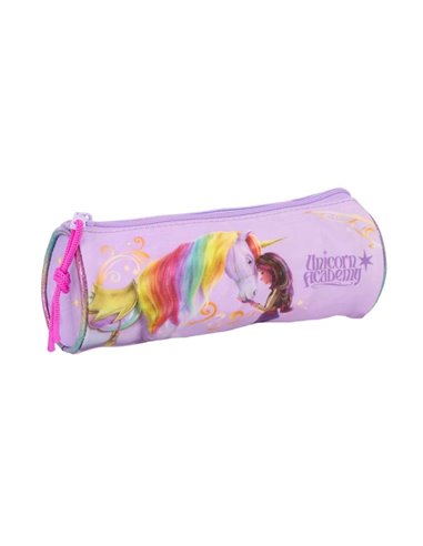 Safta Unicorn Academy Trousse - Tirador Facile de Abrir - 1L - 200x70x70mm - Couleur Rose