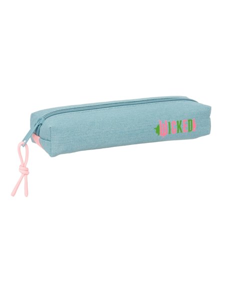 Safta Wicked Trousse - Fermeture éclair - Goma Élastique - 0.53L - 220x70x40mm - Couleur Turquoise