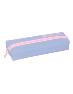 Safta Munich Mellow Trousse - Fermeture éclair - Goma Élastique - 0.53L - 220x70x40mm - Couleur Bleu Clair