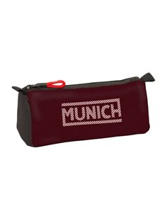 Safta Munich Vulcan Trousse - Fermeture éclair - 1.2L - 210x70x80mm - Couleur Noir et Rouge