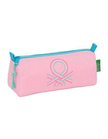 Safta Benetton Dolce Trousse - Fermeture éclair - 1.20L - 210x70x80mm - Couleur Rose Pastel