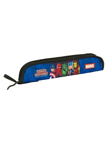 Safta Avengers Portaflautas - Intérieur Acolchado - Alojamiento Pour Varilla - Anse Latéral - Borde Reforzado - 0.6L - 370x20x80