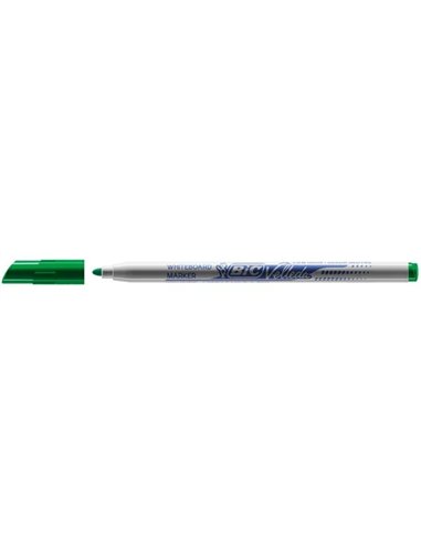 Bic Velleda 1721 Feutre Pour Tableau - Pointe Fina - Trait de 1.5mm - Borrado Optimo - Couleur Vert