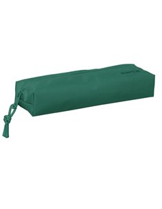 Safta Trousse - 0.53L - Rectangulaire - Fermeture éclair - Goma Élastique - 220x70x40mm - Couleur Vert