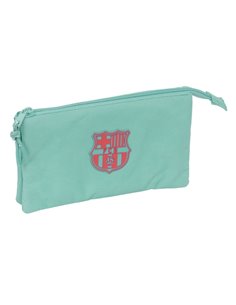 Safta F.C.Barcelona Chica Musgo Trousse - 3 Compartiments Avec Cremalleras - Poche Intérieur - 0.6L - 220x30x120mm - Couleur Men